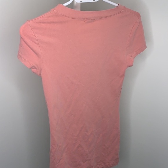 Zenana Outfitters Pink V-Neck Tee Shirt - Picture 4 of 4